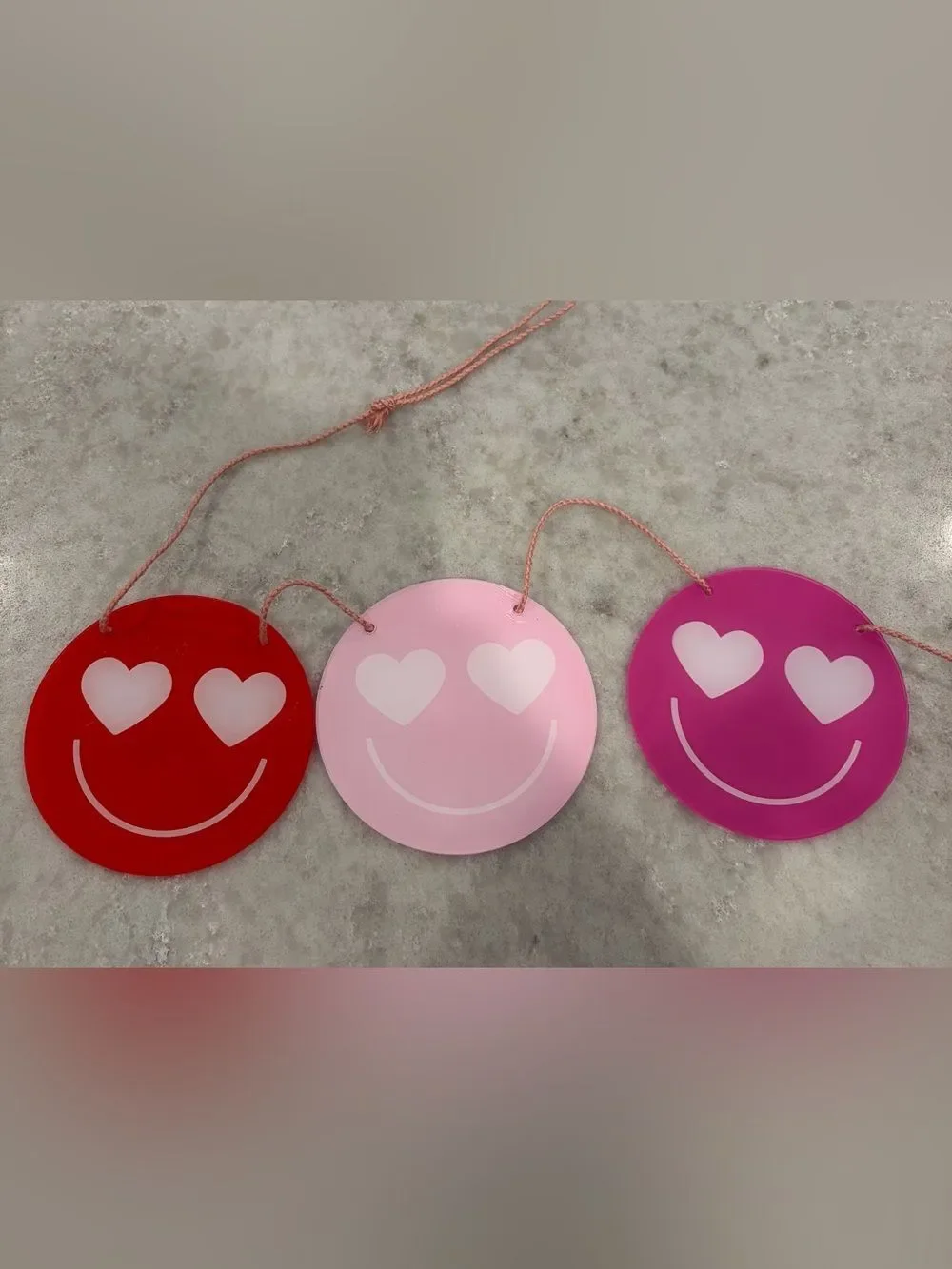 Rainbow Smiley Face Party Garland - 6ft